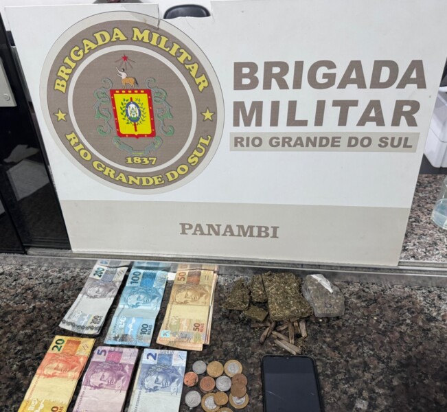 Jovem preso em flagrante por tráfico de drogas em Panambi Rádio