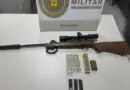 Arma e munições apreendidas em Panambi