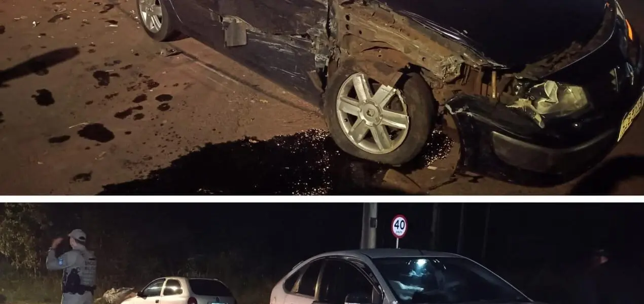 Acidente  de trânsito na Rua Pavão em Panambi