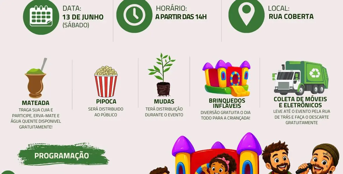 SDE de Panambi promove nesta sábado programação especial dedicada ao Dia Mundial do Meio Ambiente