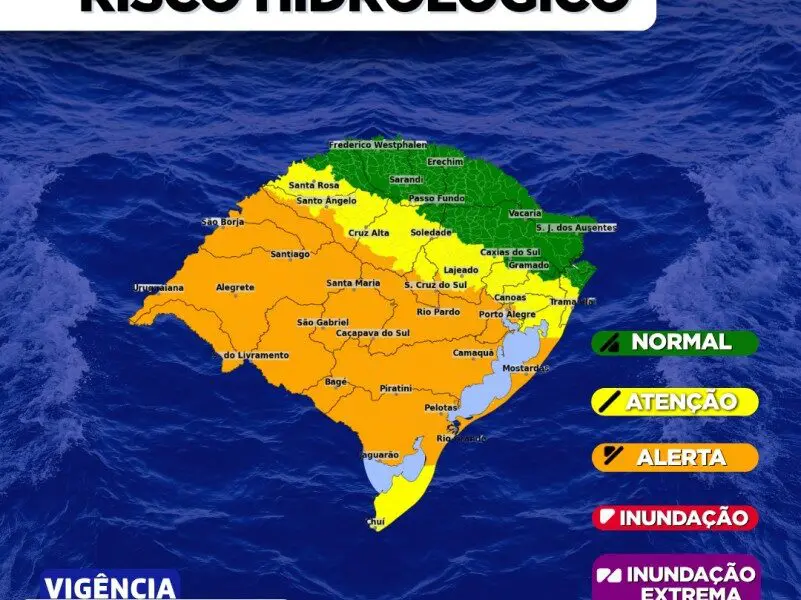 Condições hidrometeorológicas para os próximos dias são atualizadas pela Defesa Civil