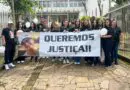 Protesto em frente ao Fórum marca 40 dias da morte de jovem em Palmeira das Missões