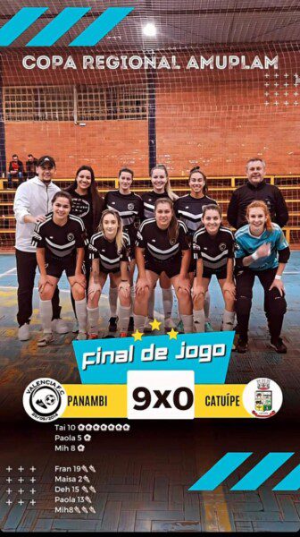 Copa Amuplam de fusal feminino: Valência de Panambi goleia a Seleção de ...