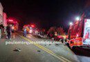 Colisão frontal entre veículos deixa um morto e feridos na BR-472, em Santa Rosa