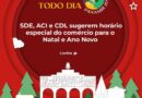 Comércio de Panambi define horário de atendimento nos dias que antecedem o Natal e Ano Novo