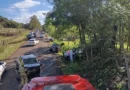 Homem morre e quatro pessoas ficam feridas em acidente com quatro veículos na RS-561, em São Nicolau