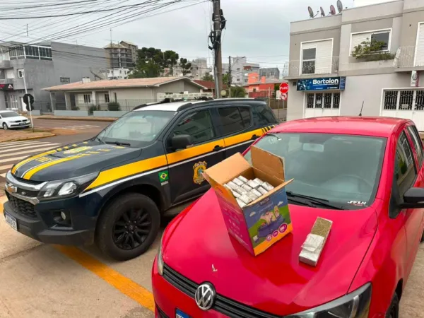 Moradores de Cruz Alta são presos em Vacaria por tráfico de drogas